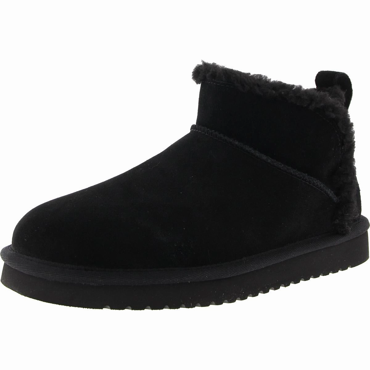 Reinforced Form Weekend Camping 1167970 Womens Faux Fur Lined Leather Shearling Boots