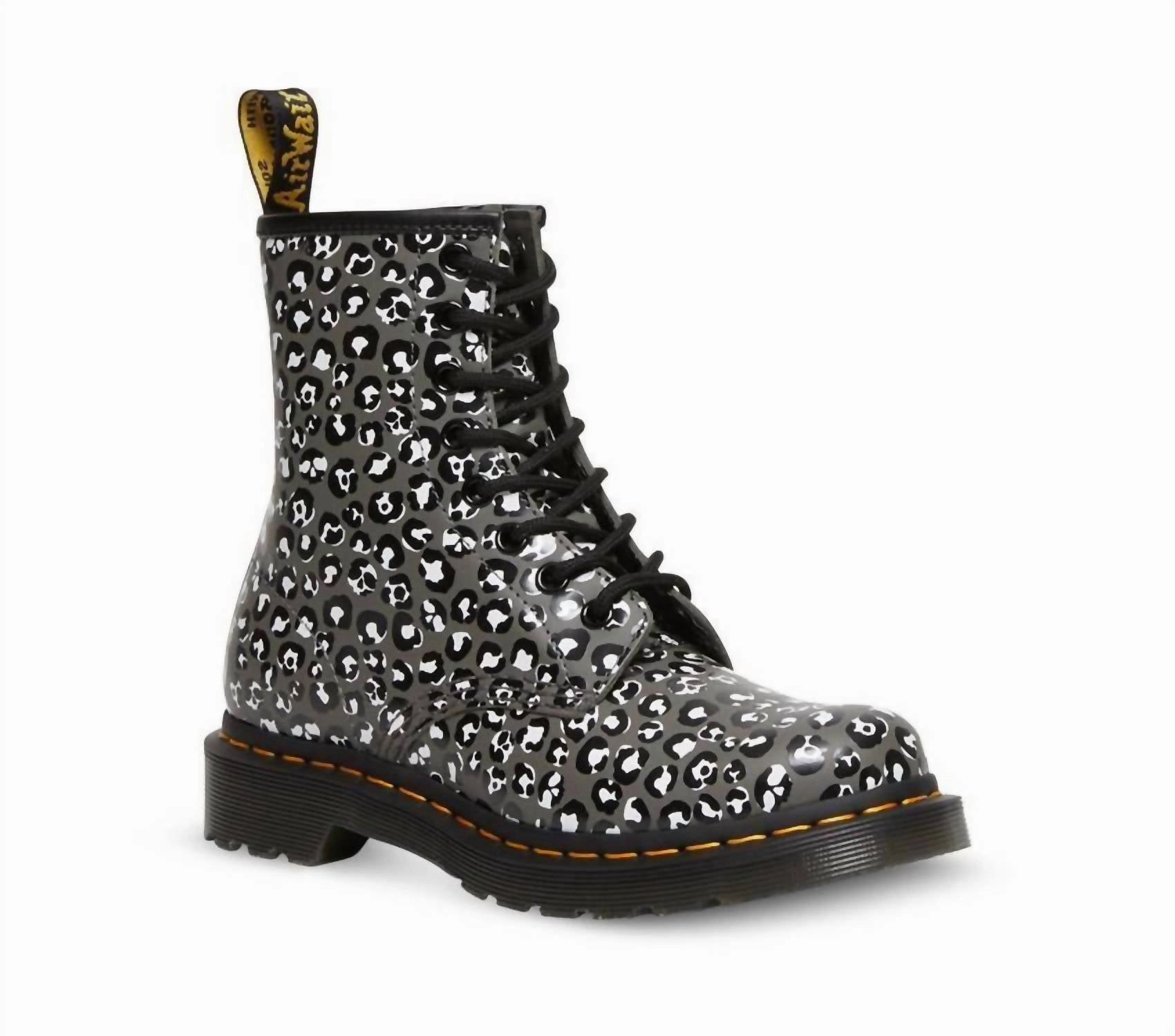 Comfort Lining Stylish Explorer 1460 Gunmetal Loud Leopard Smooth