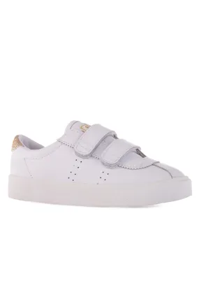 Elastic laces brightest 2843 Kids Club S Straps Leather White