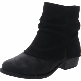 Urban Commute 312852 Womens Fold-Over Manmade Ankle Boots