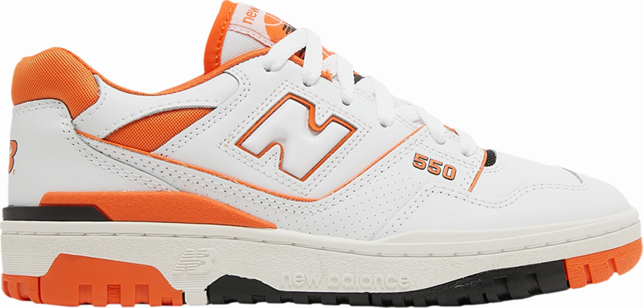 550 'Varsity Orange' - BB550HG1 running in a frozen lake area shoes breathable - lining shoes