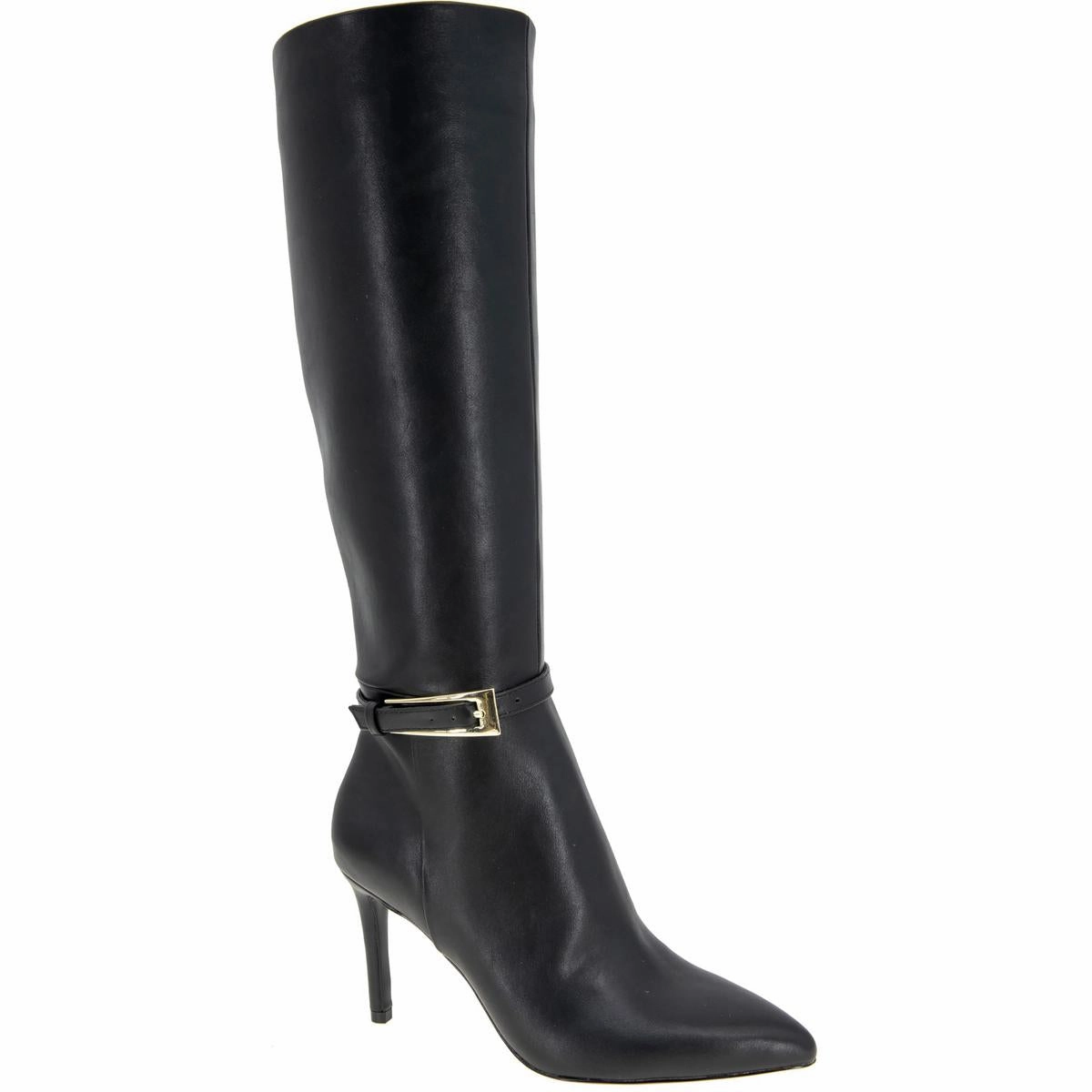 ABBIN Womens Buckle Manmade Knee-High Boots Shopping Lover Flexible Shank