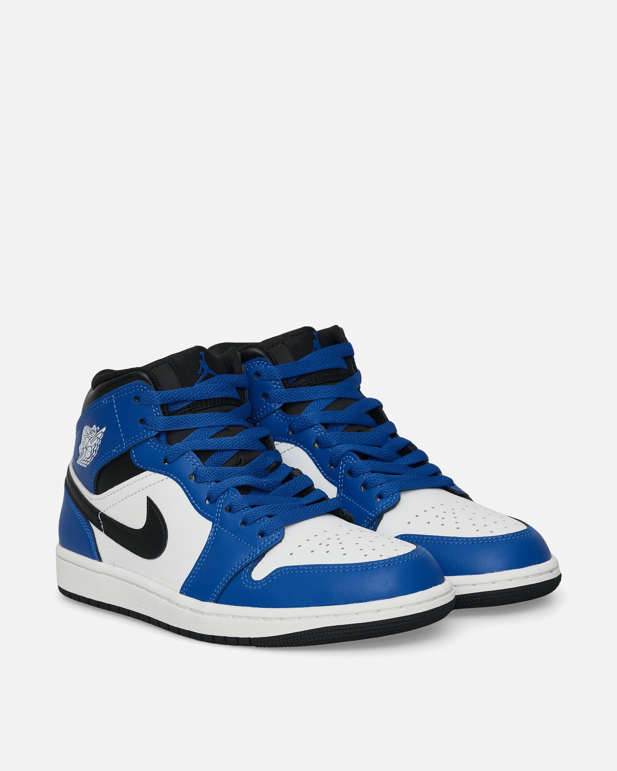 Air Jordan 1 Mid Sneakers Game Royal / White / Black Crisp Touch
