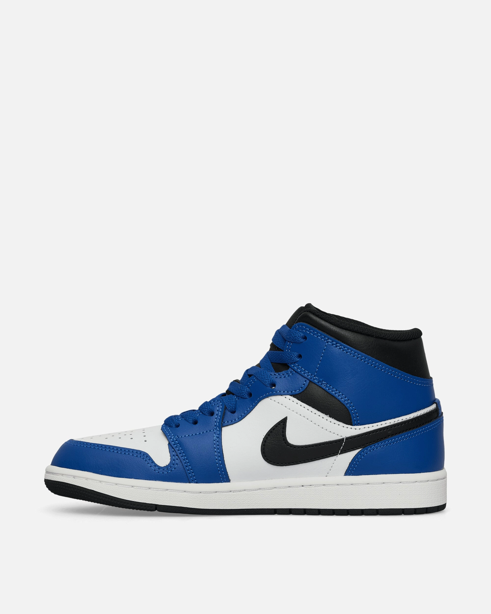 Air Jordan 1 Mid Sneakers Game Royal / White / Black High Rebound Outsole Ultra-soft feel