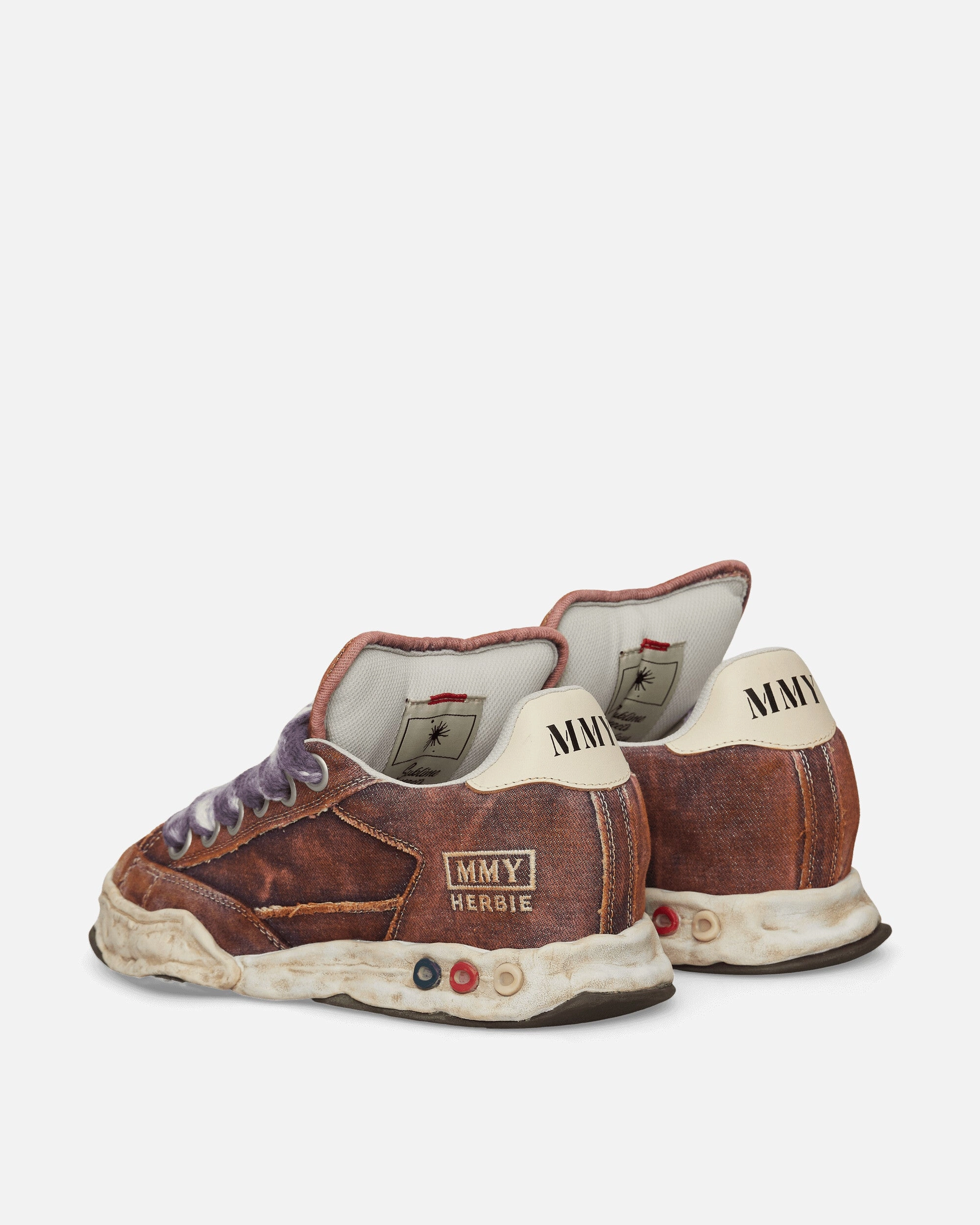 Eco Support Strong Stitching Herbie OG Sole Puffer Canvas Low Sneakers Purple