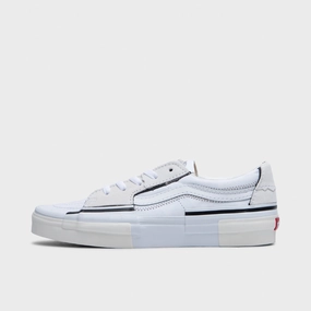 Stacked Heel Vans Sk8-Low Reconstruct White / Tan - Black