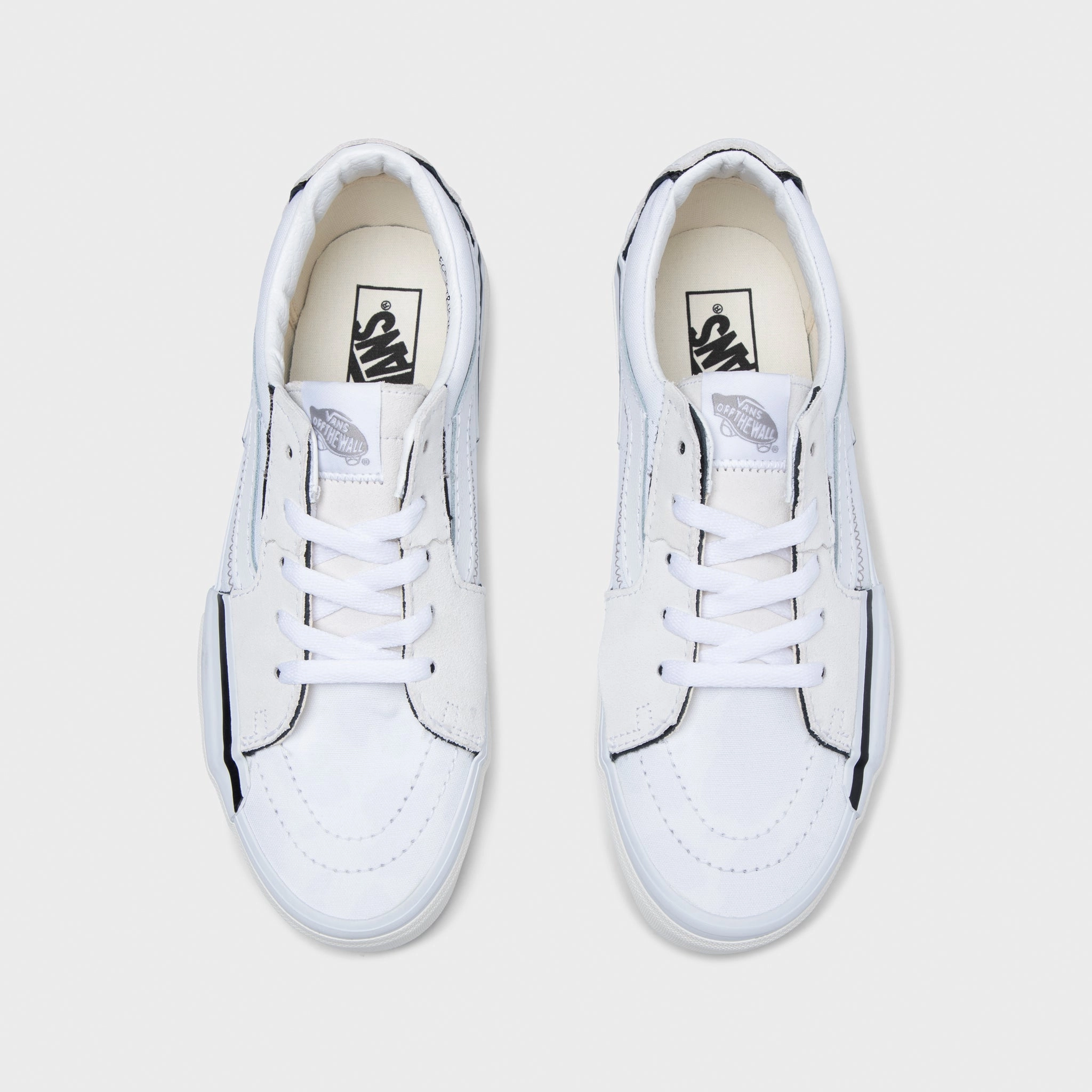 Vans Sk8-Low Reconstruct White / Tan - Black Balanced Form Minimalist Style