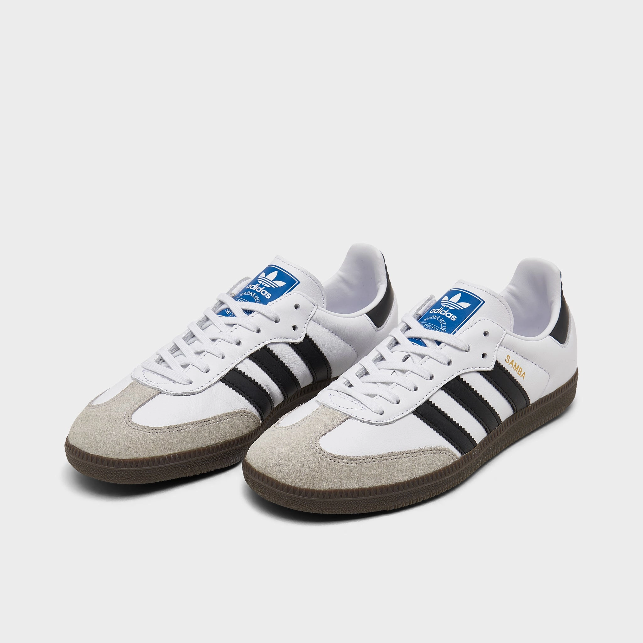 adidas Originals Juniors' Samba OG Core White / Core Black - Gum Timeless Accent Flexible Fabric