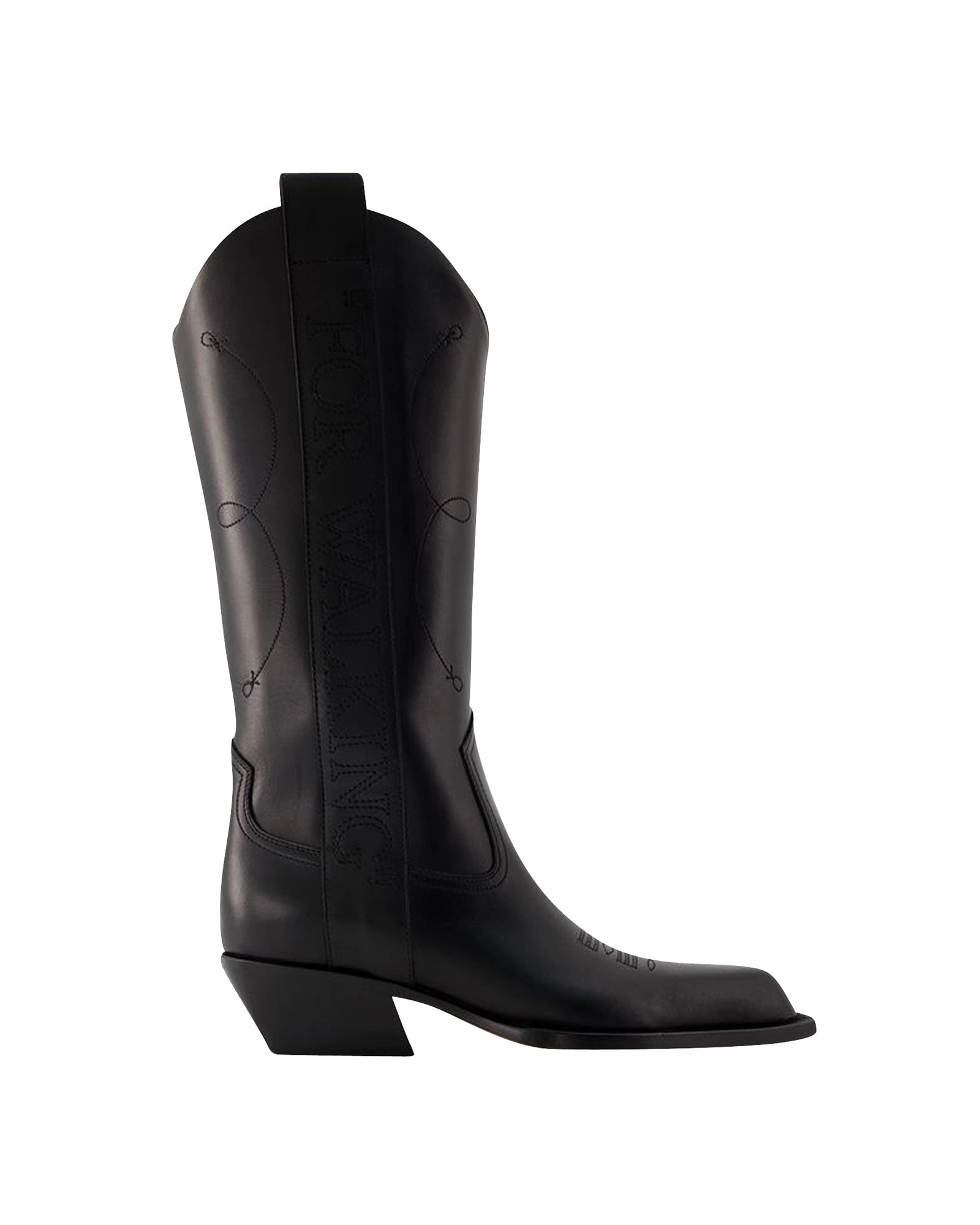 Adventure Ready Tread Pattern For Walking Boots - Off White - Leather - Black
