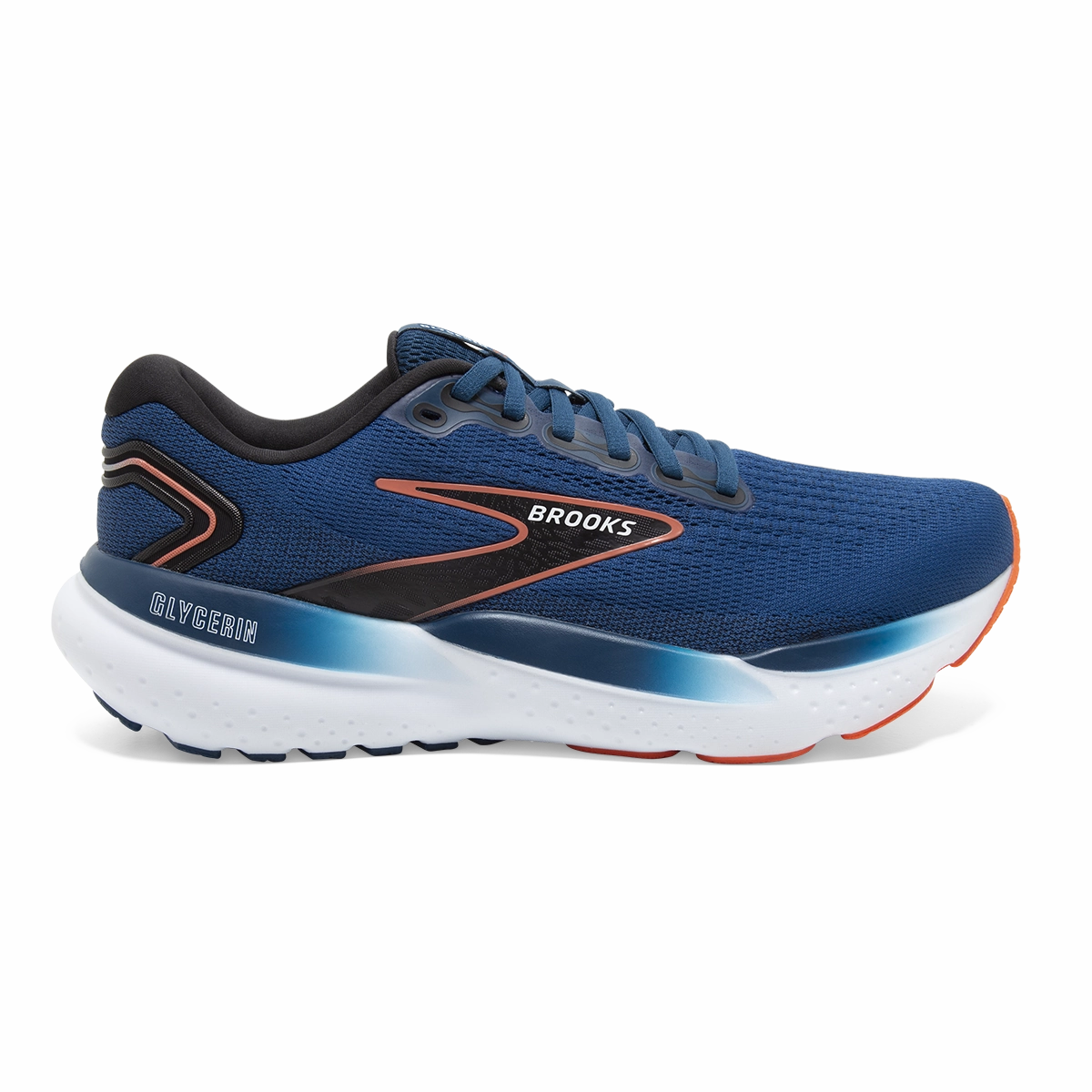 Brooks Glycerin 21 - Blue Opal - Black - Nasturtium adult running shoes NylonMesh