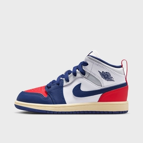 Outdoor Flex Jordan 1 Mid PS White / Deep Royal Blue - University Red