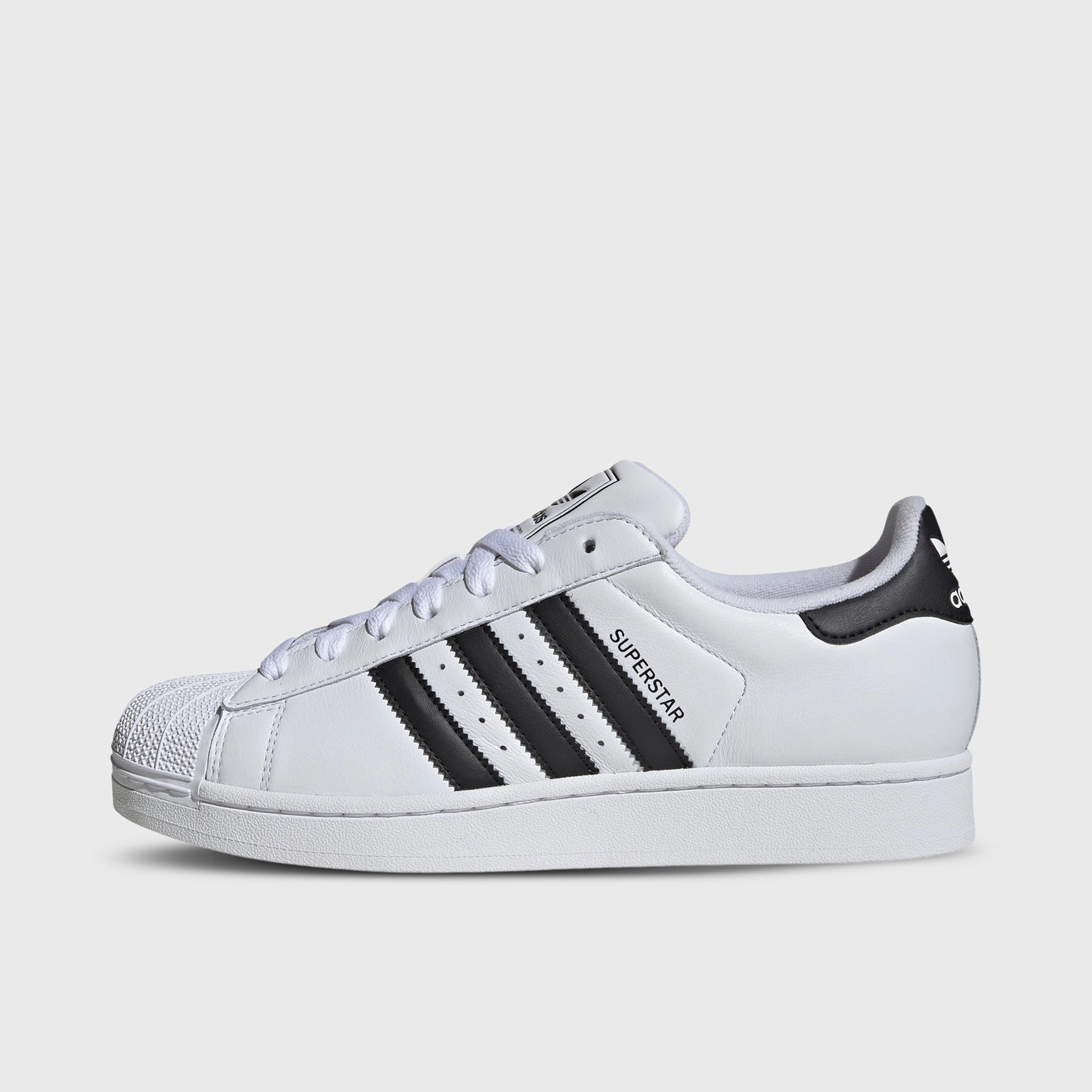 adidas Superstar II White / Black Asymmetric Collar Support Lockdown Heel Counter
