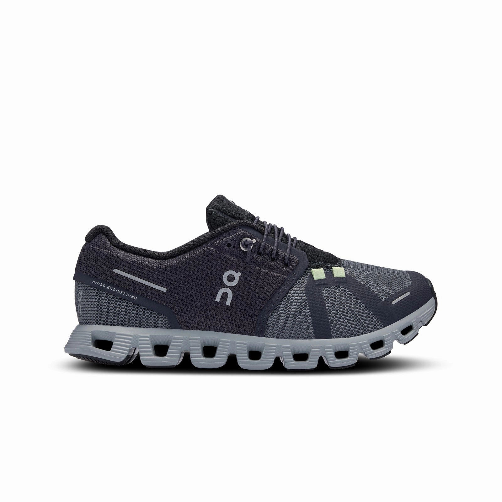 On Running Cloud 5 Push (Rock/Black) Women Shoes 69.97737 Hygroscopic Insole Layer Secure Step