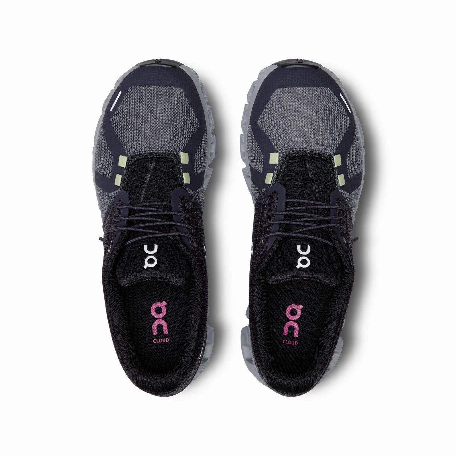 Heat Sealed Overlays Padded Tongue Design On Running Cloud 5 Push (Rock/Black) Women Shoes 69.97737