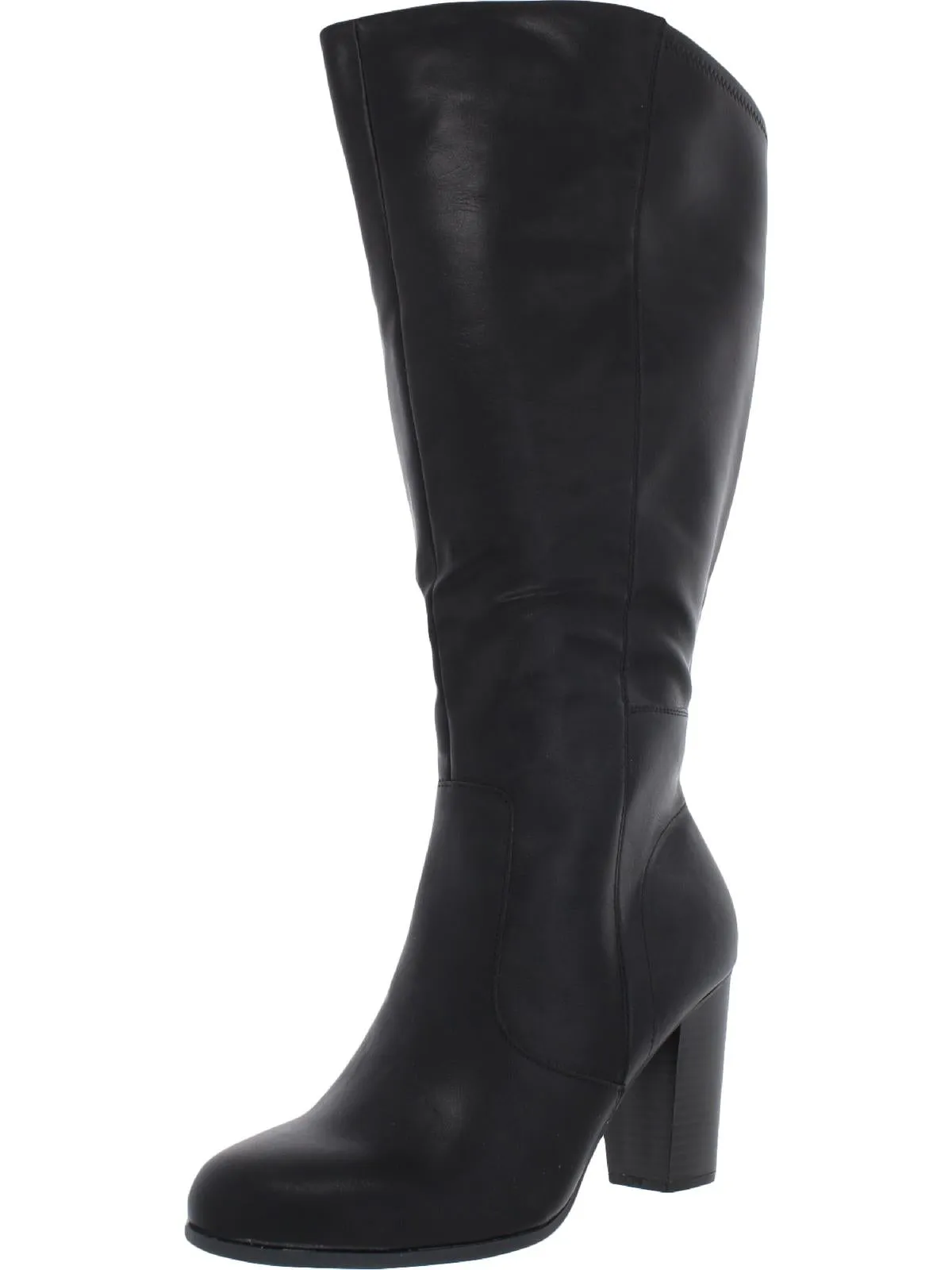 Protective Finish Snow Trekker Low Profile Winter Walker Addyy Womens Faux Leather Extra Wide Calf Knee-High Boots