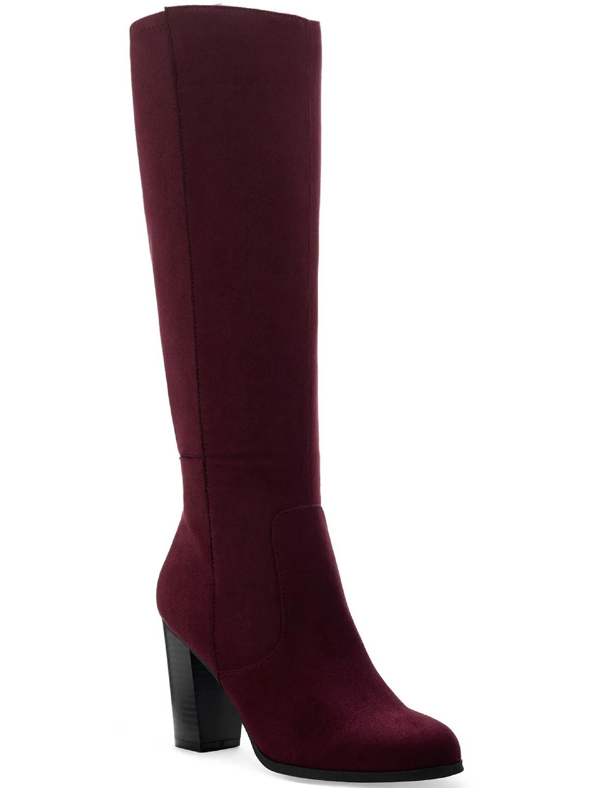 Comfort Backing Addyy Womens Microsuede Pull On Knee-High Boots