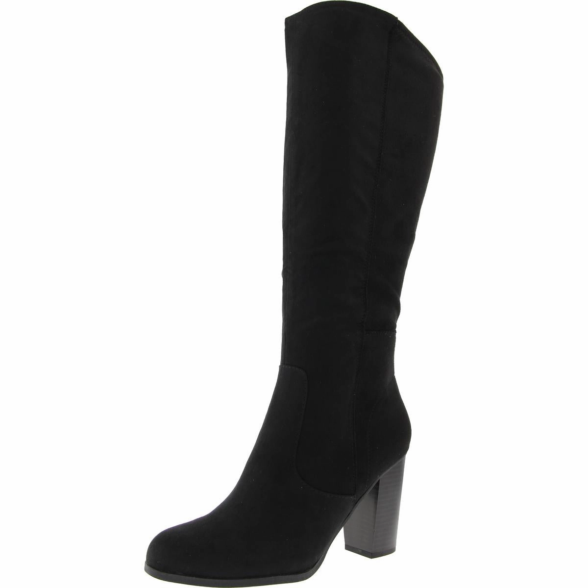 Everyday Style Breathable Material ADDYY Womens Block Heel Manmade Knee-High Boots