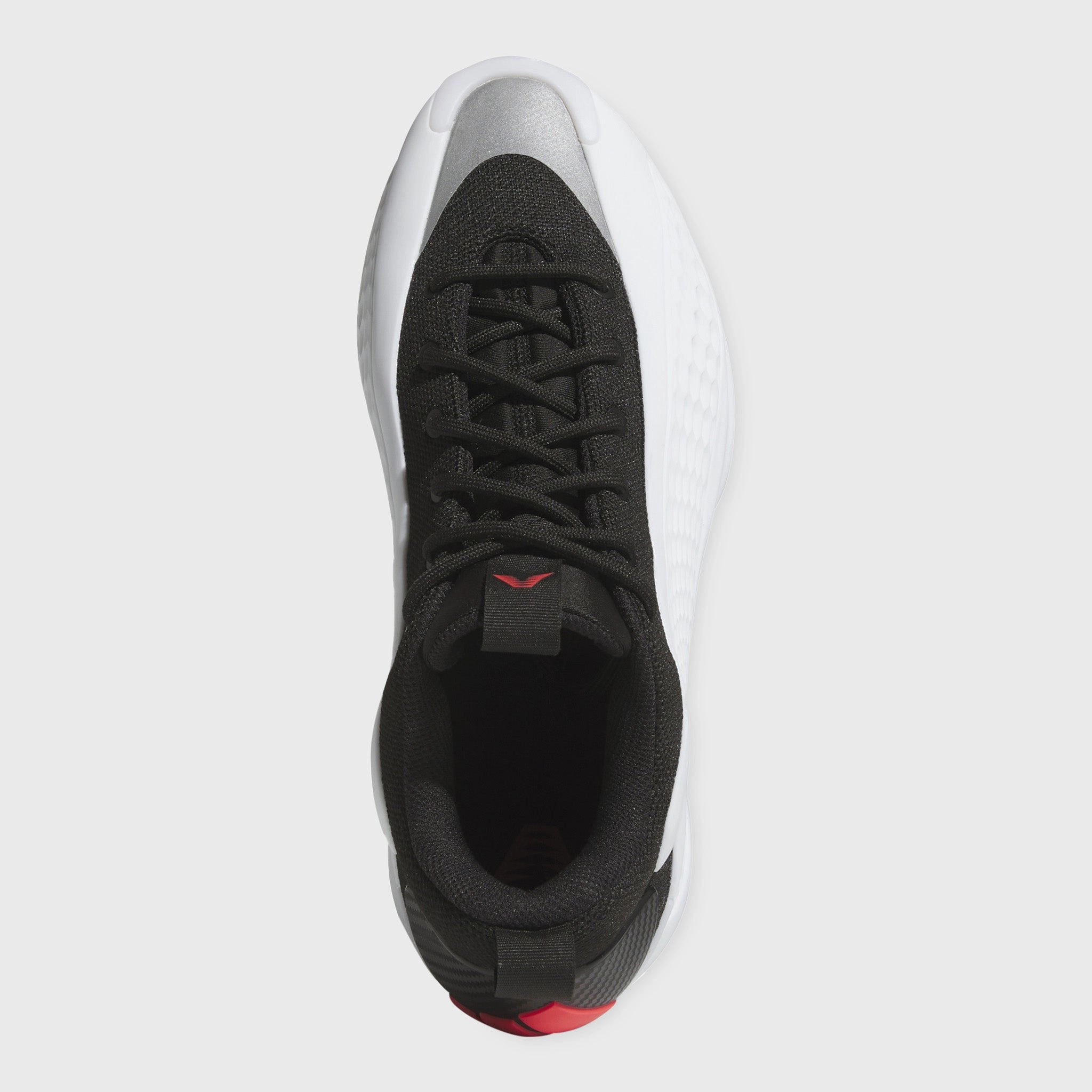 adidas Anthony Edwards 1 Low White / Black - Red In Game Control Impact Resistant Plate
