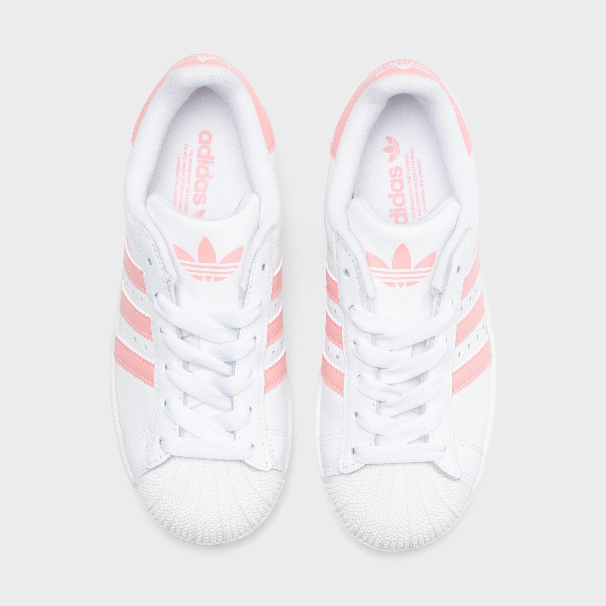 Top Performance Quick Step Shoes adidas Junior's Superstar 2 White / Semi Pink Spark