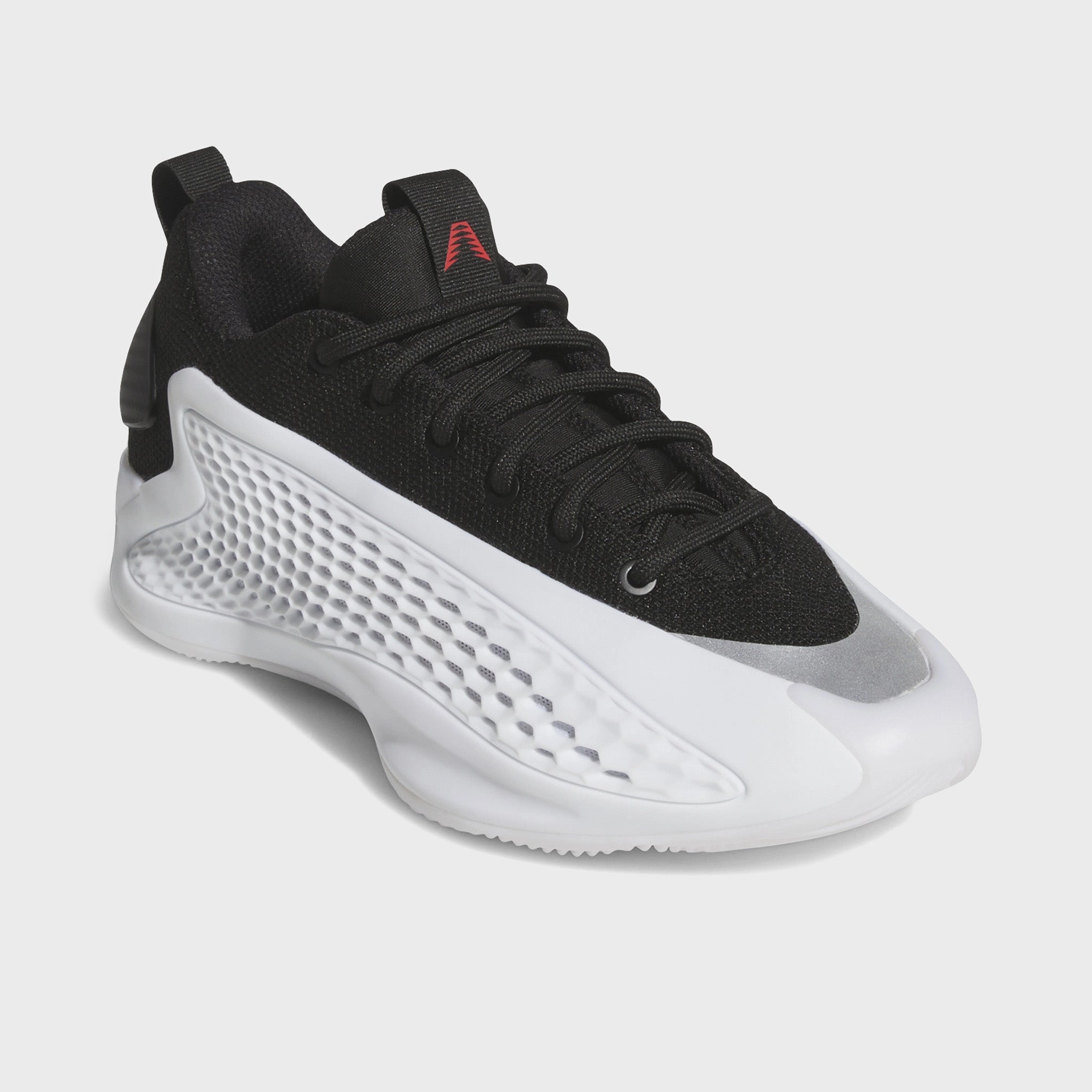 adidas Juniors' Anthony Edwards 1 Low White / Black - Red Sharp Pivot