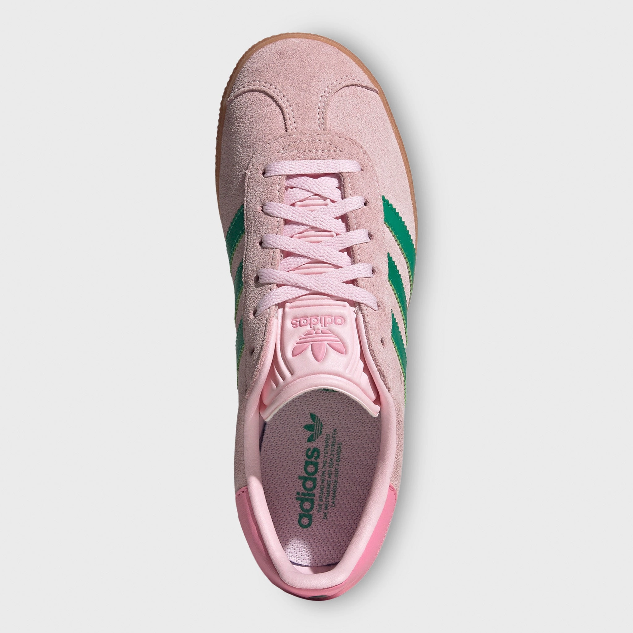 Urban Gear adidas Juniors' Gazelle Clear Pink / Court Green - Bliss Pin