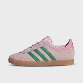 Minimal Touch Midday Step adidas Juniors' Gazelle Clear Pink / Court Green - Bliss Pin