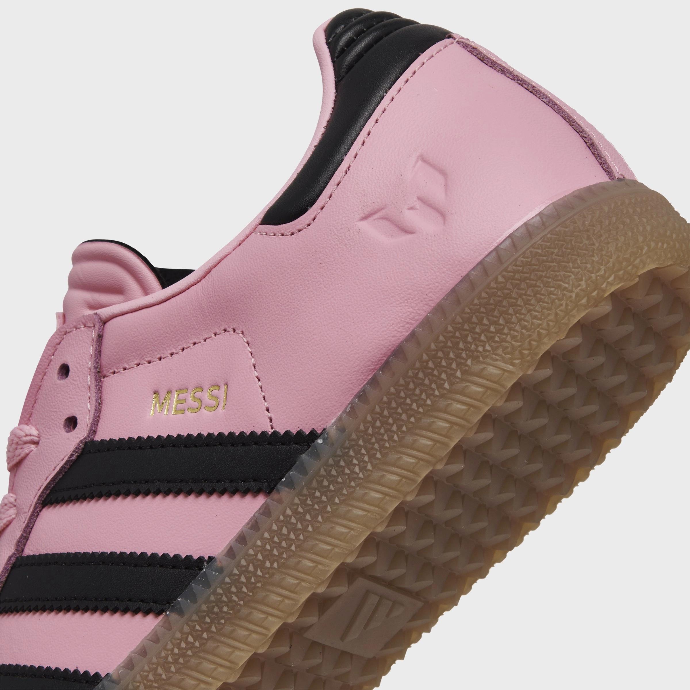 adidas Juniors' Samba Messi Light Pink / Core Black - Gum FlexibleOutsole