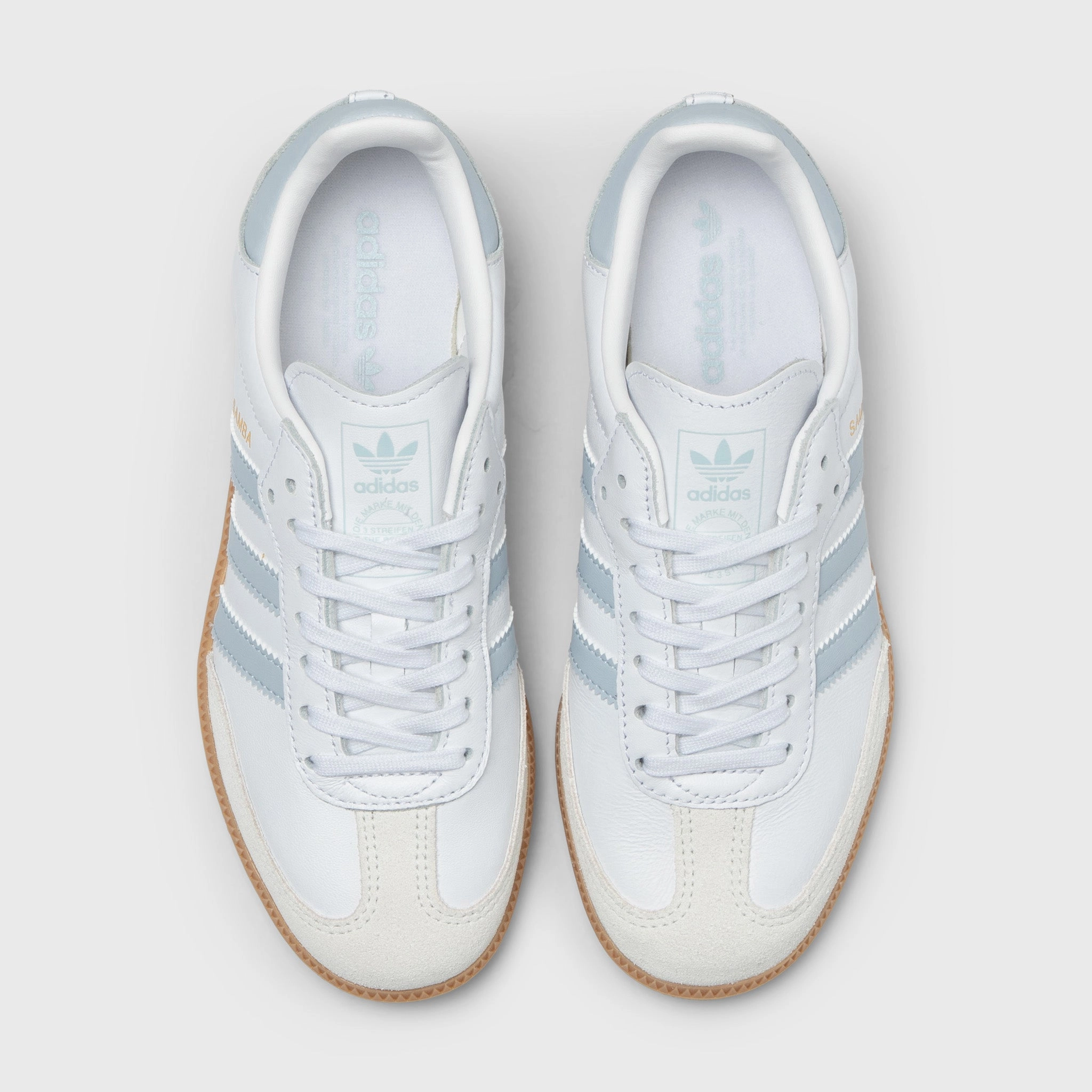 adidas Juniors' Samba OG White / Halo Blue - Gum Lounge Ready