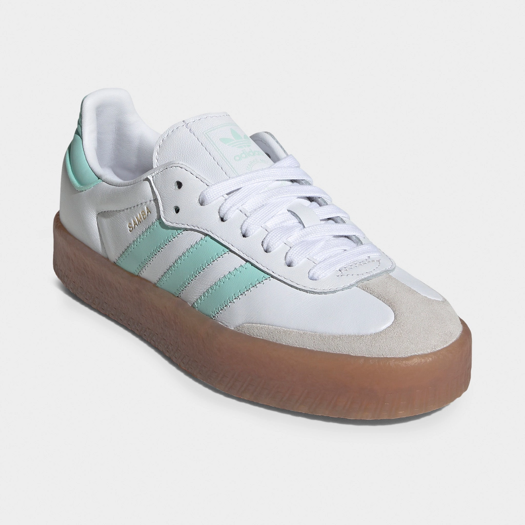 Chic Mood Quick Slip adidas Juniors' Sambae White / Clear Mint - Gold Metallic