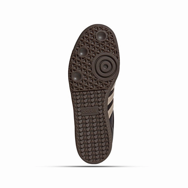 Soft Balance Premium Leather Adidas Originals Samba OG (Maroon/Crystald Sand/Gold) Women's Shoes IF7004