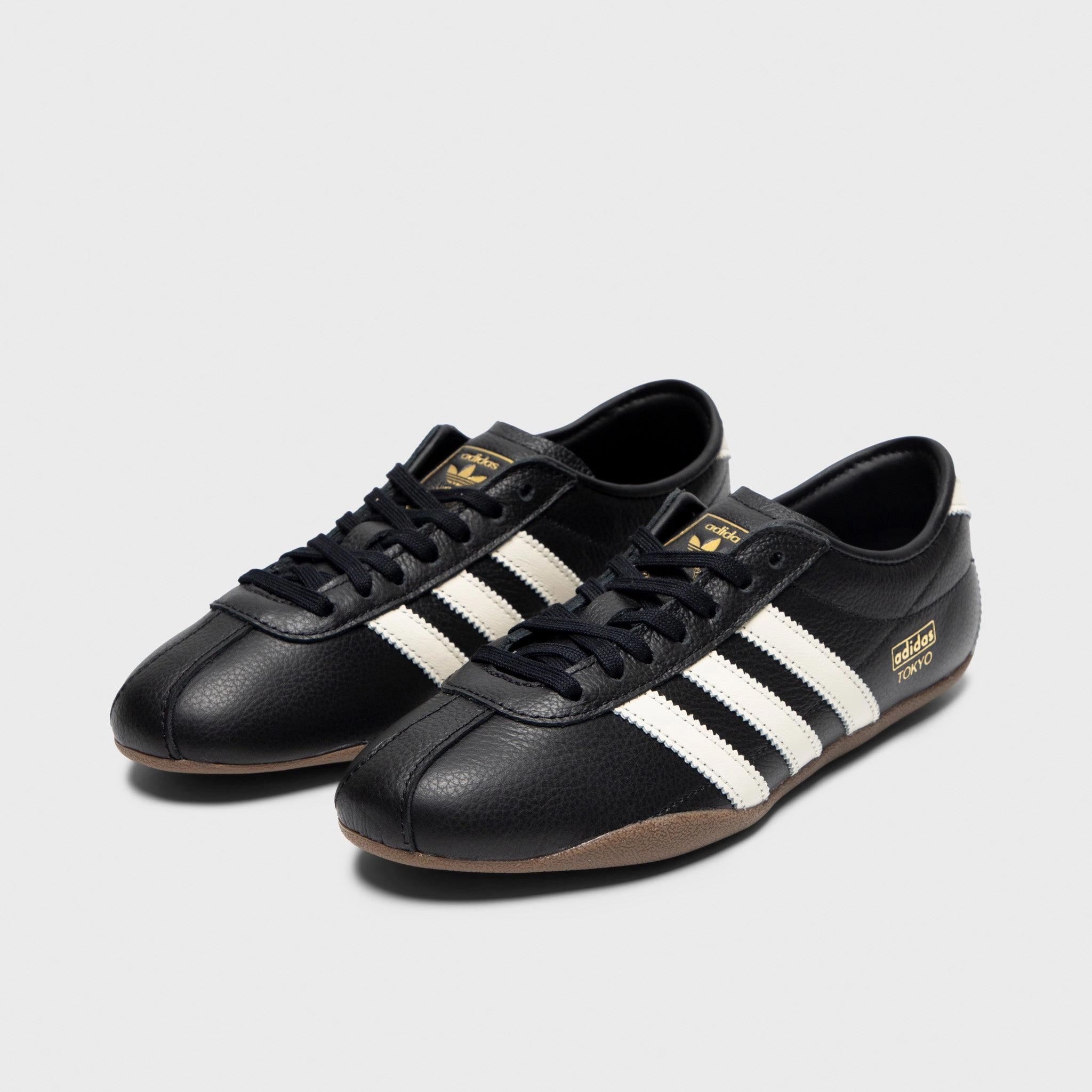 adidas Originals Women's Tokyo Core Black / Off White - Gold Slip   resistant   sole