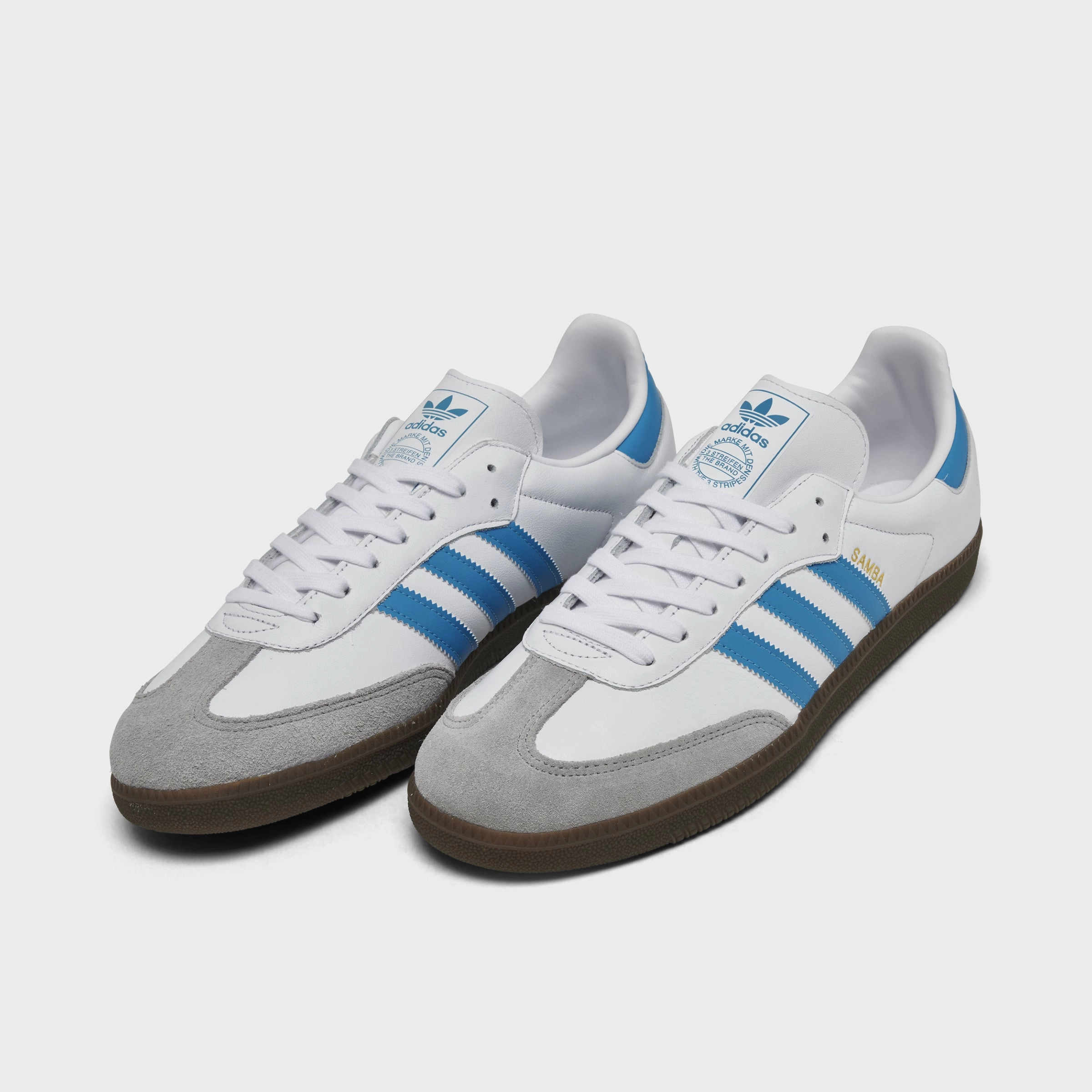 adidas Samba OG White / Blue - Gum Comfy Routine Easy   wear