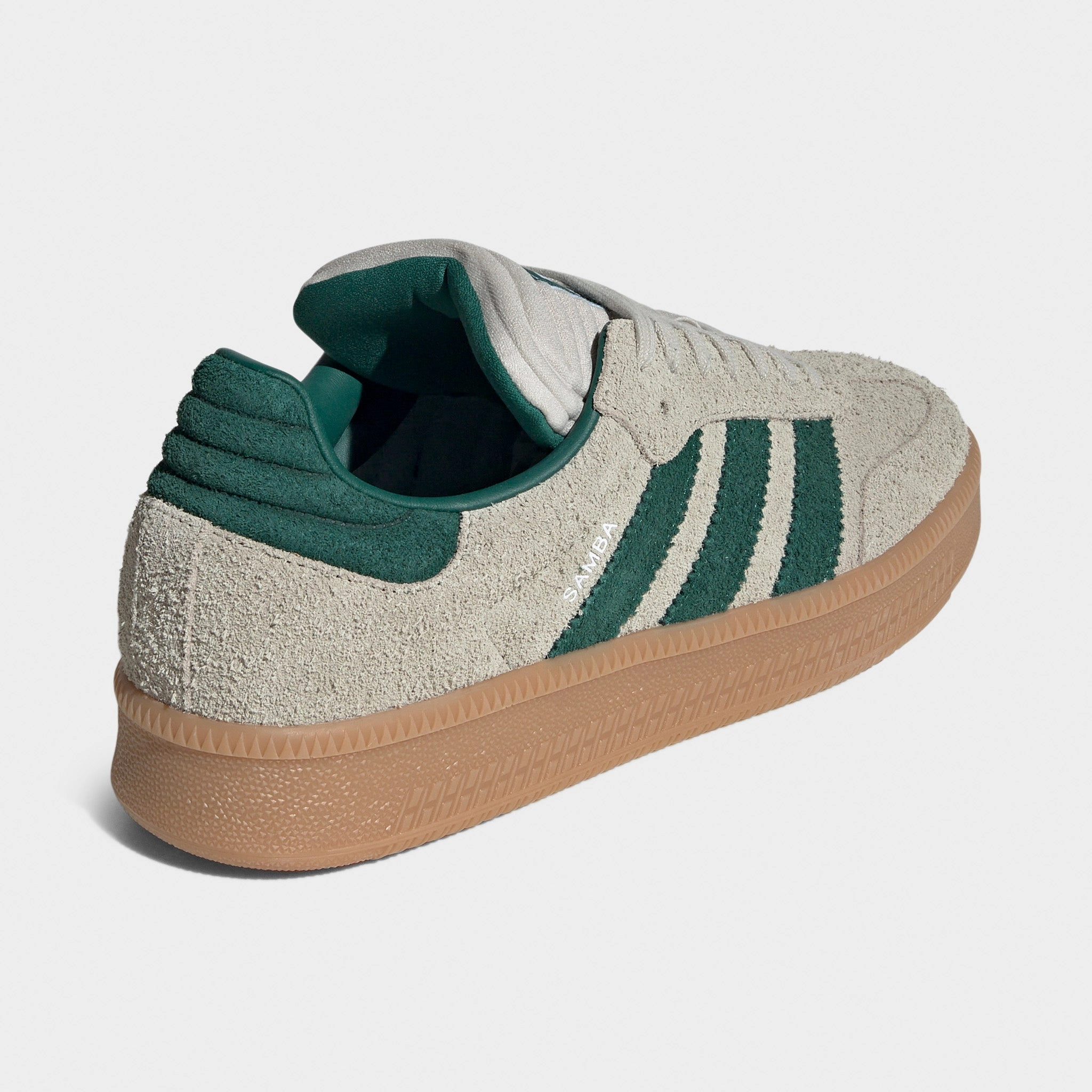 adidas Samba XLG Putty Grey / Collegiate Green - Gum Sand Stroll