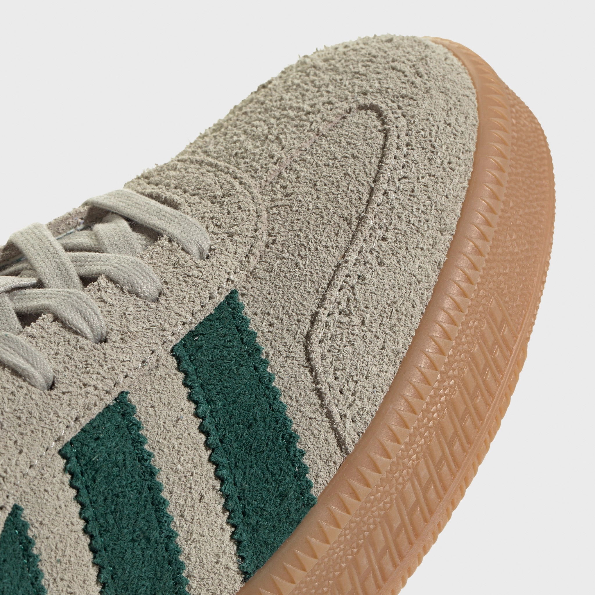 adidas Samba XLG Putty Grey / Collegiate Green - Gum Airport Travel