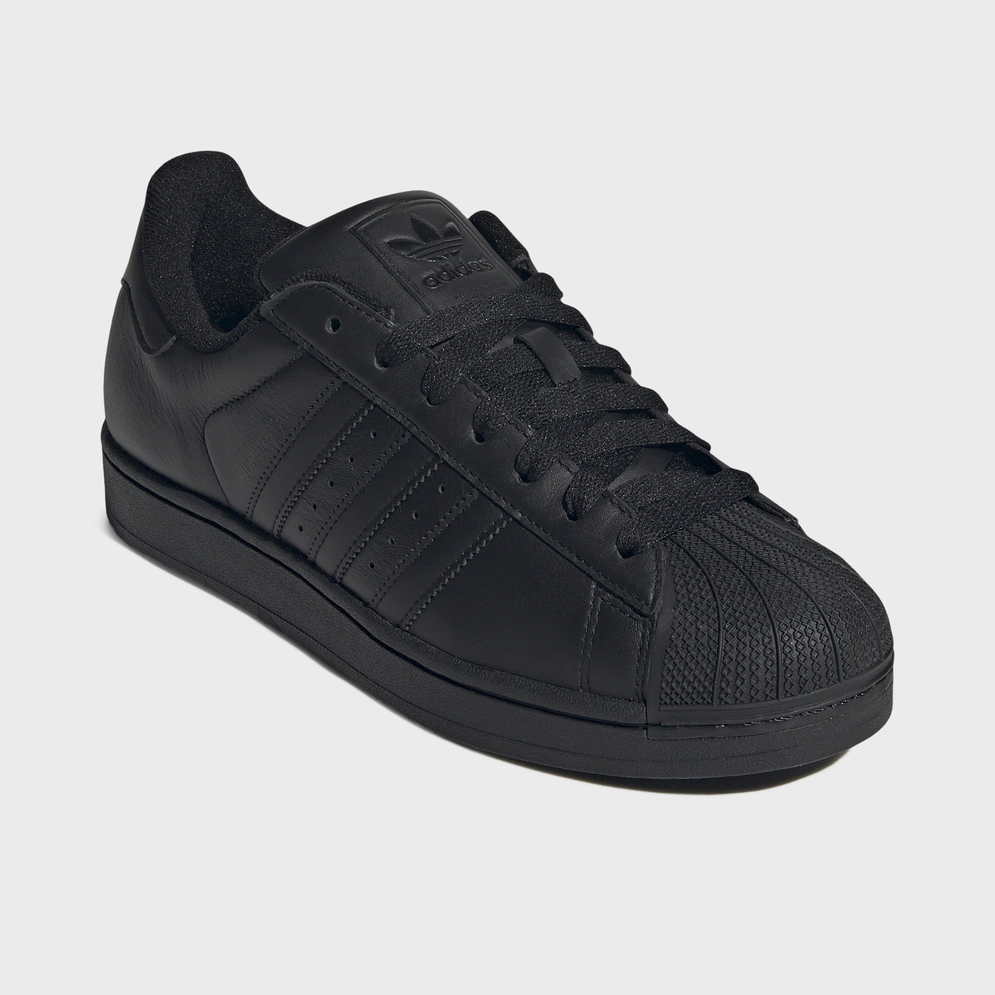 adidas Superstar II Black / Black - Black Sturdy Support Track Trek