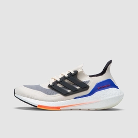 adidas Ultraboost 21 White / Carbon - Solar Red Functional Fit Secure fit