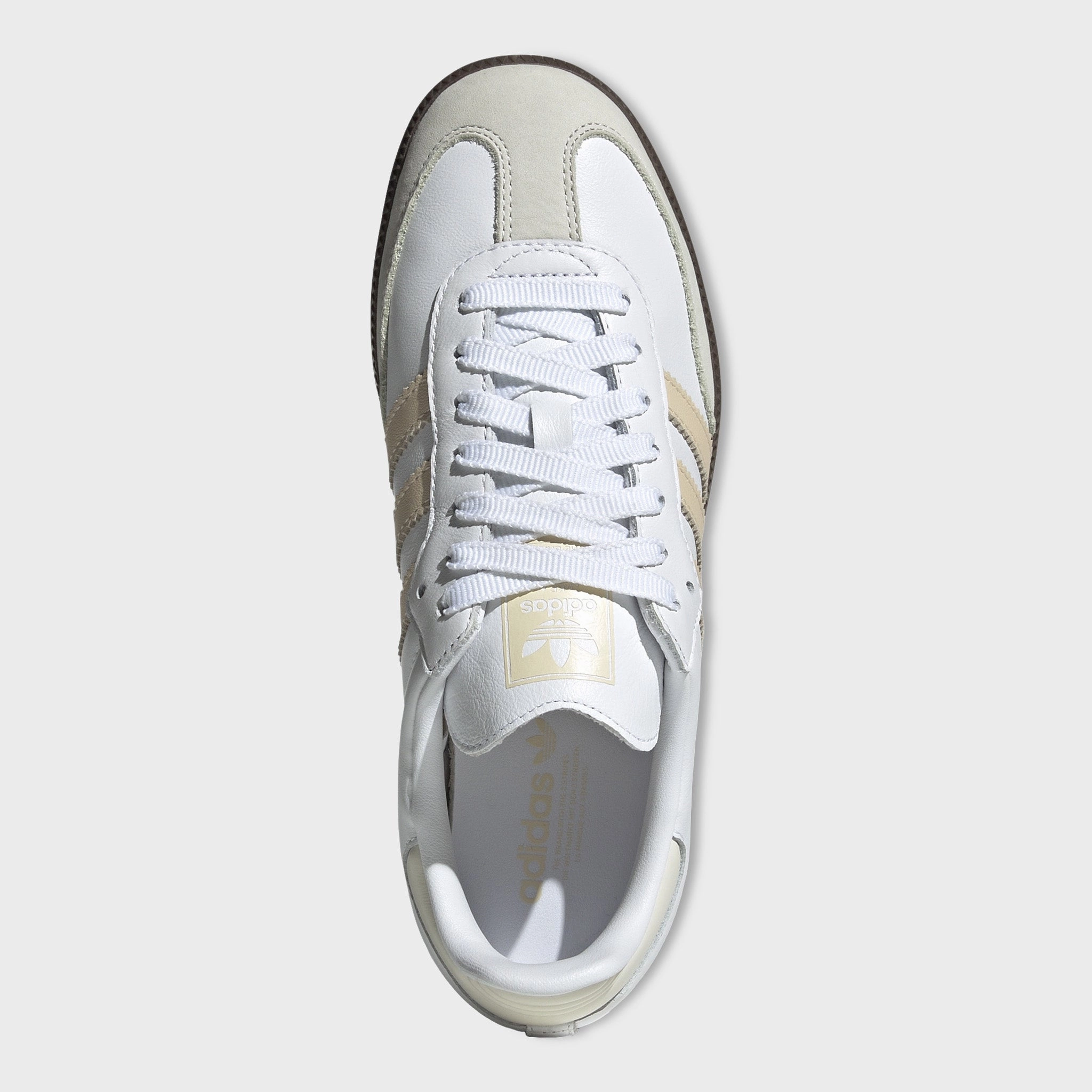 adidas Women's Samba OG White / Sandstorm - White Slip On Style Built Light