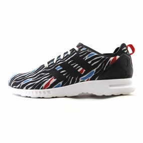 rubber sole shoe property high - arch - feature shoes ADIDAS ZX FLUX SMOOTH ZEBRA