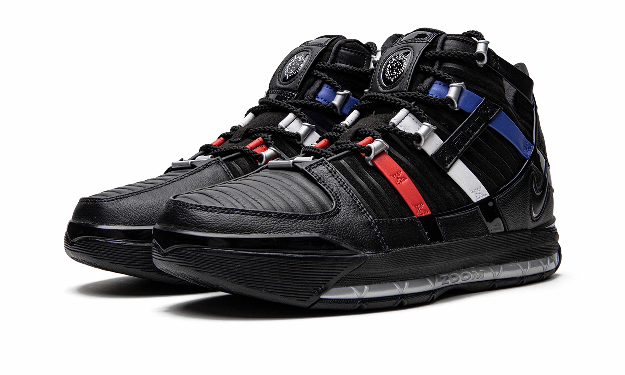Lebron 3 "The Shop - Black/Red" Hyperlock Lace Integration Low Top Style