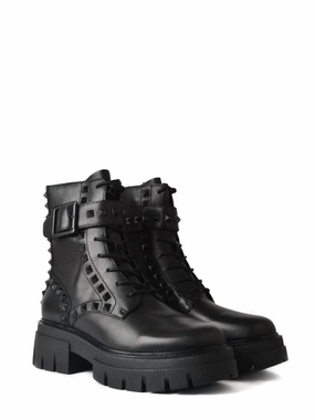 mom style Women's Lewis Studs Boot In Black