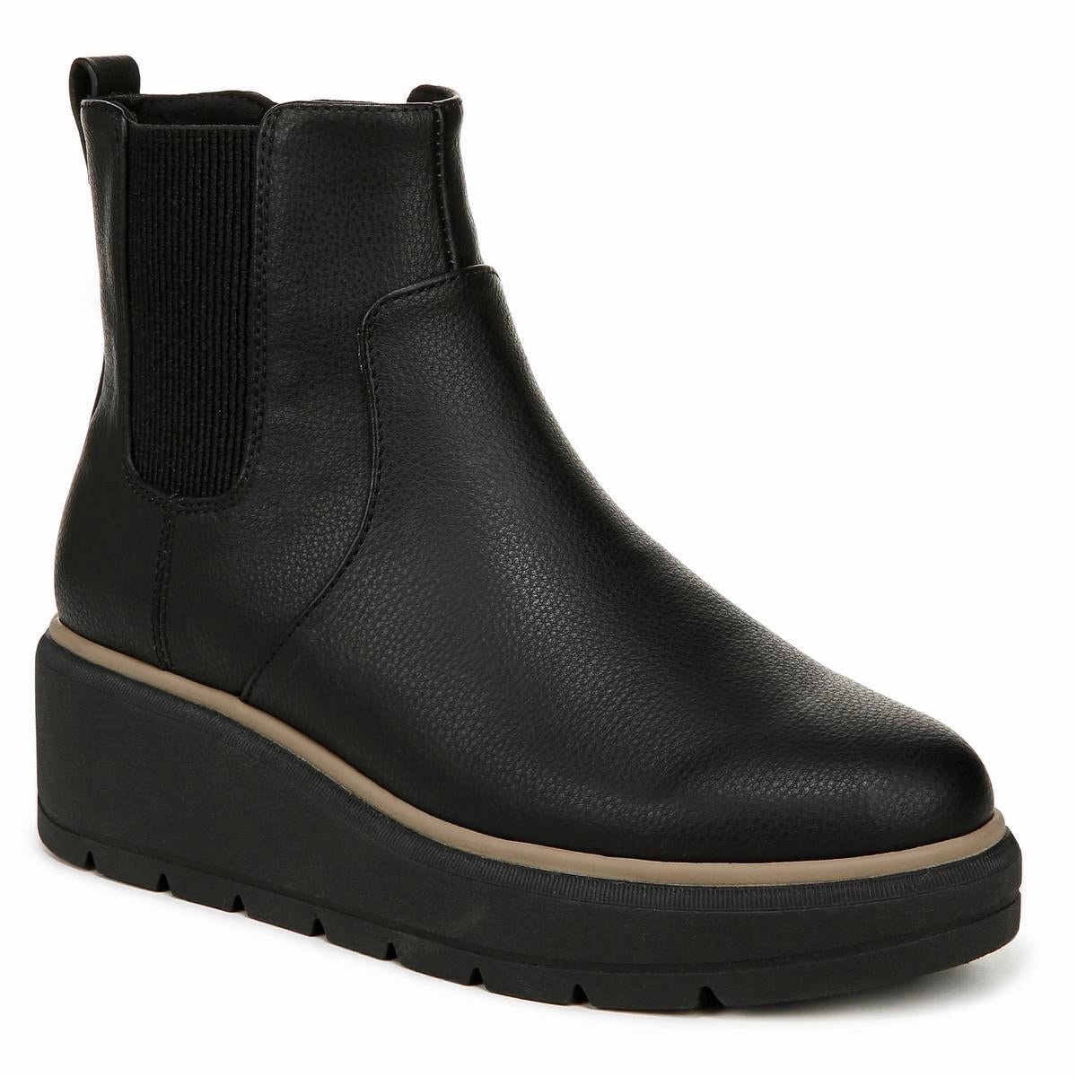 Comfortable Heel Counter Nice Max Up Womens Stretch Faux Suede Chelsea Boots
