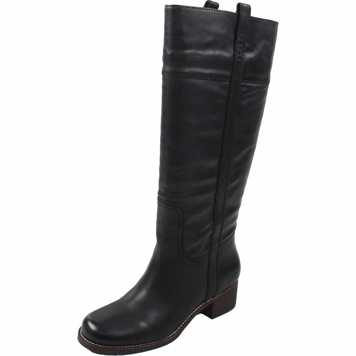 Metallic Edge LKHYBISCUSWWC Womens Wide Calf Leather Mid-Calf Boots