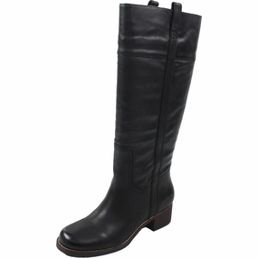 Metallic Edge LKHYBISCUSWWC Womens Wide Calf Leather Mid-Calf Boots