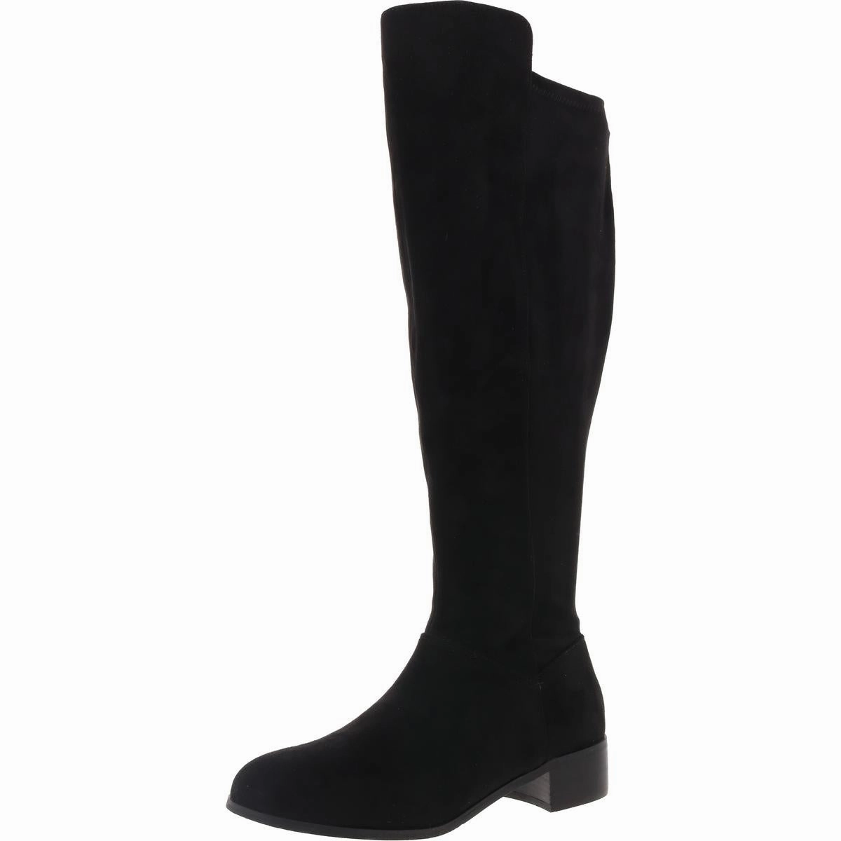 Womens Plaid Knee-High Boots Seamless Comfort Weekend Camping