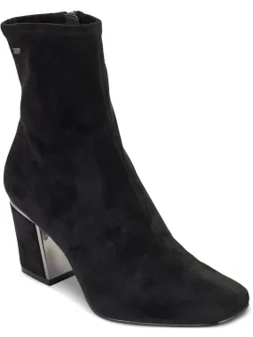 Cavale Womens Faux Suede Ankle Boots Cushioned Step Cold Weather Commuter Compact Frame