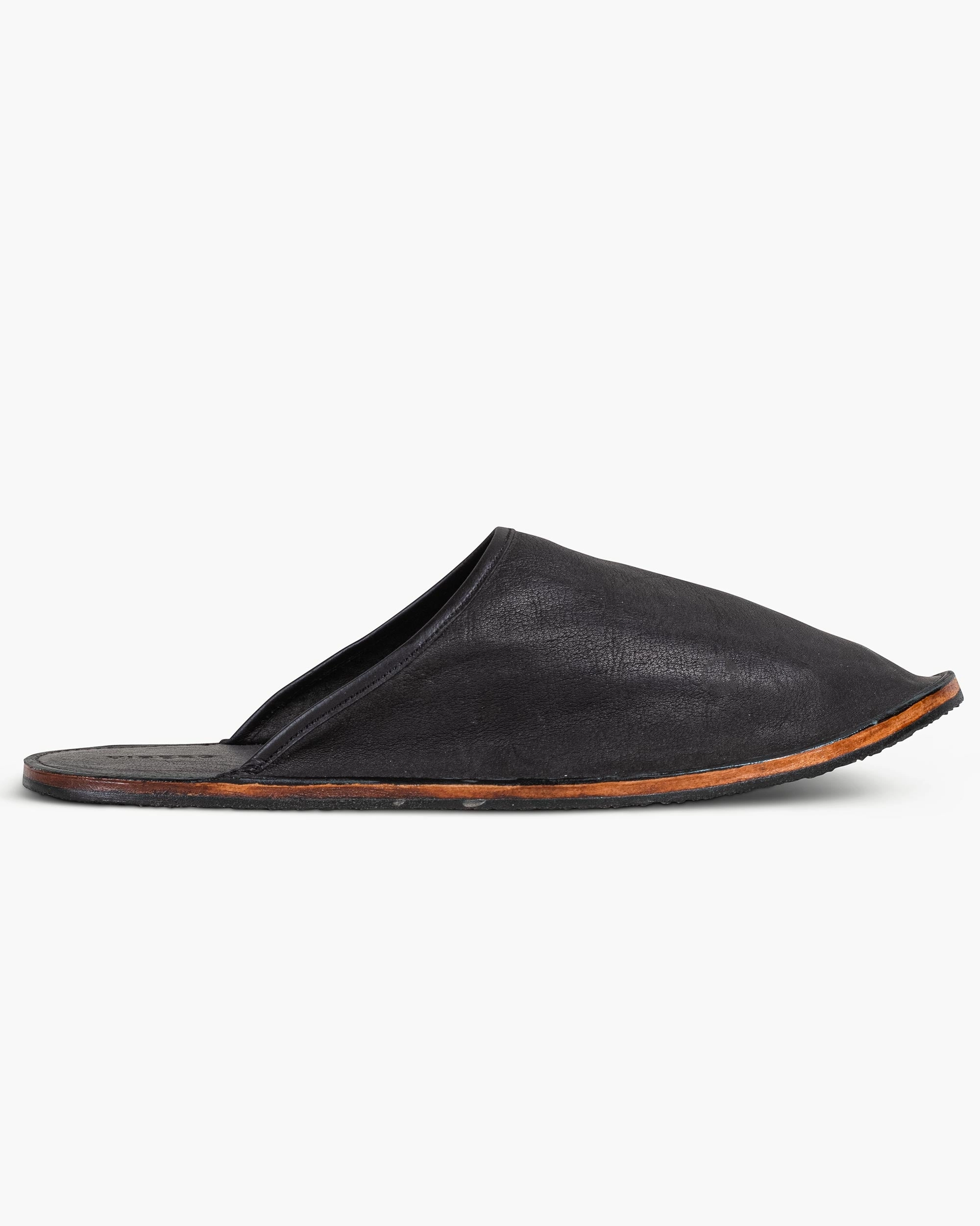 Viberg Slide Nero Washed Kangaroo Durable Build Weekend Errands