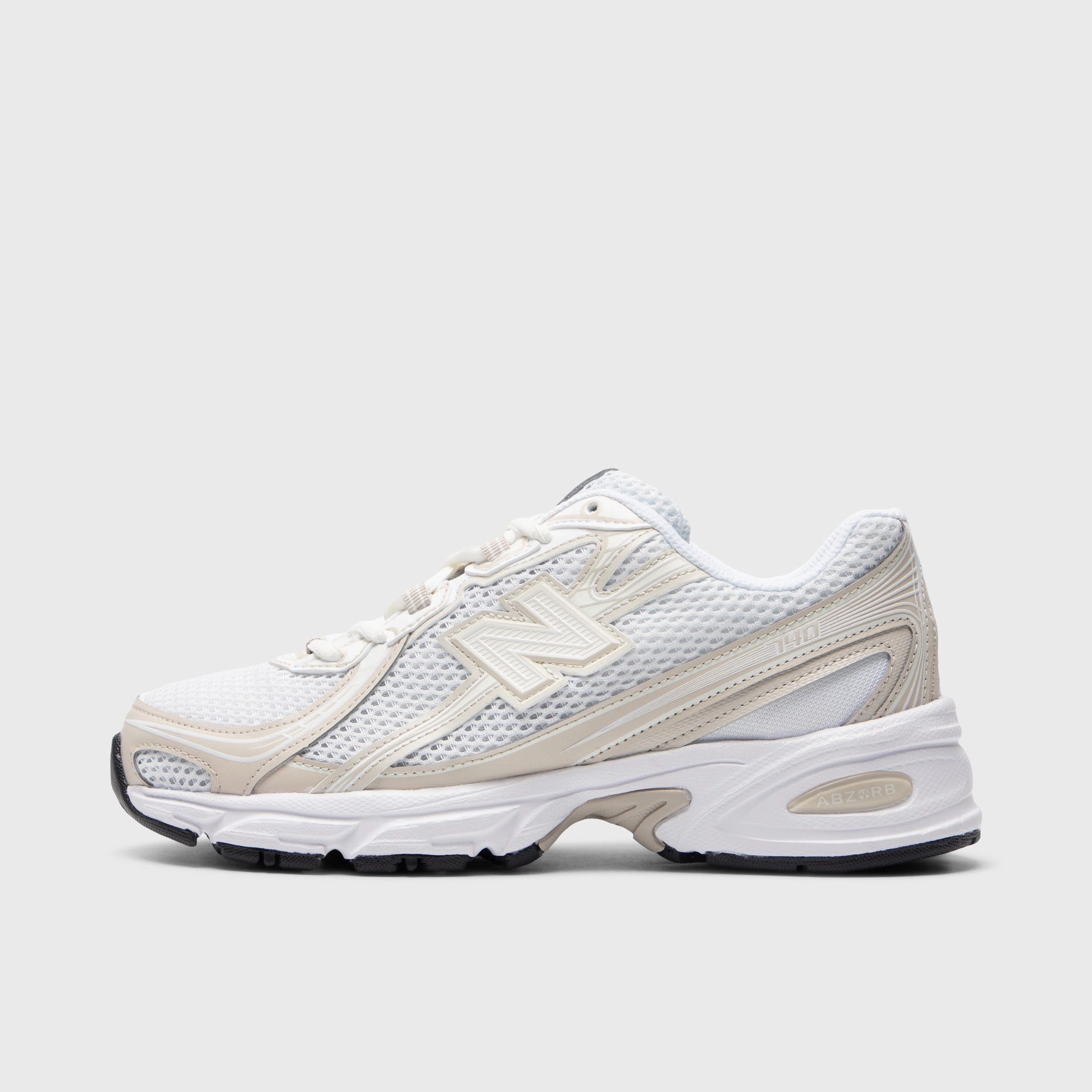 high - heeled running shoes running with music New Balance 740 Sea Salt / Timberwolf