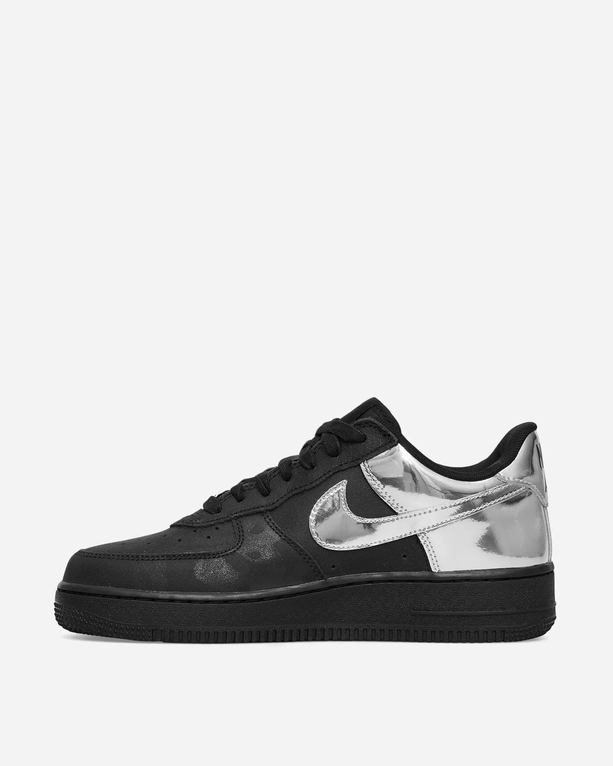 Ventilated Air Force 1 Low Sneakers Black / Metallic Silver