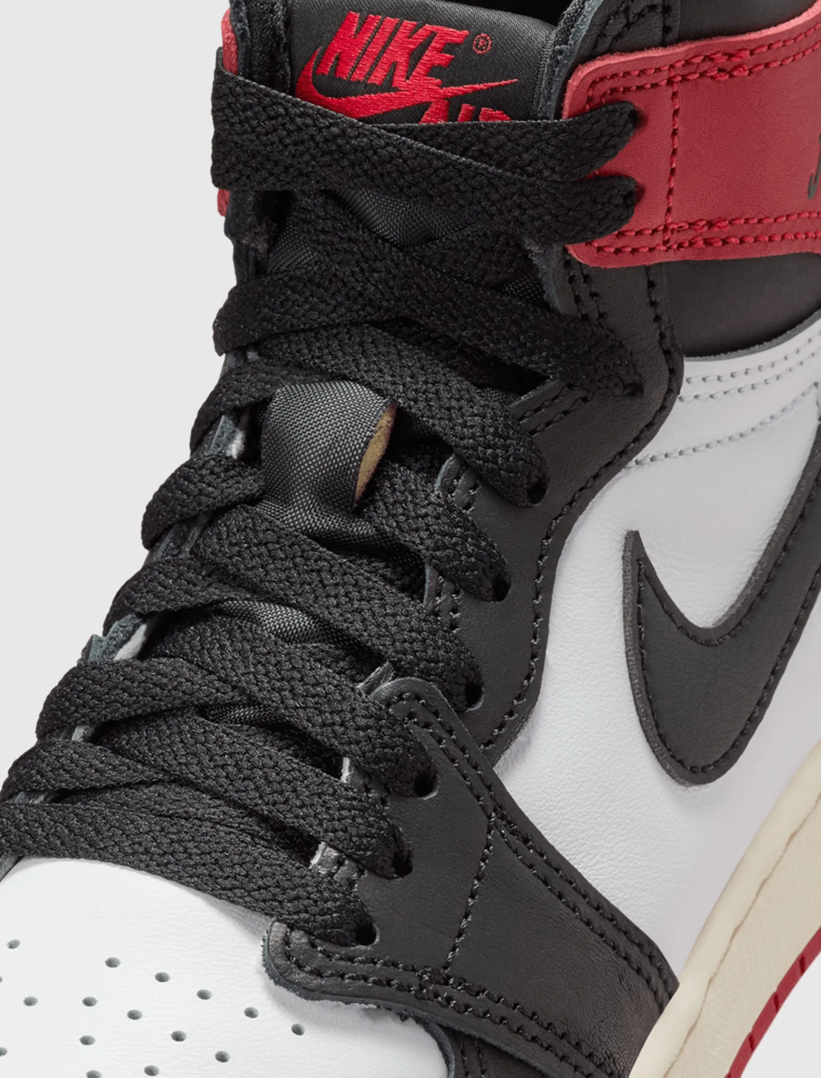 AIR JORDAN 1 RETRO HIGH OG "BLACK TOE REIMAGINED" GS Arch Care Foam Lining Running Errands