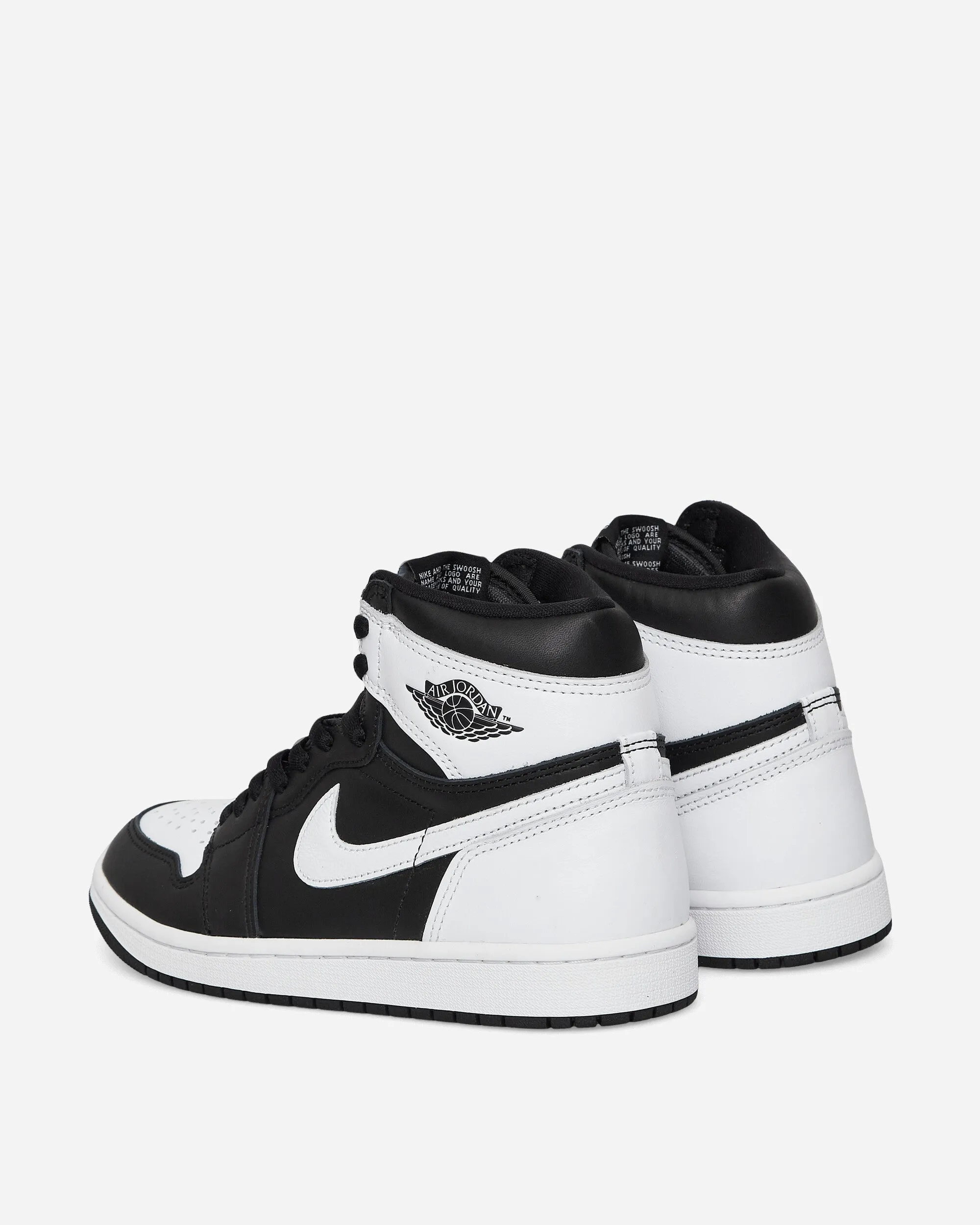 Breathable soles Air Jordan 1 Retro High Sneakers Black / White
